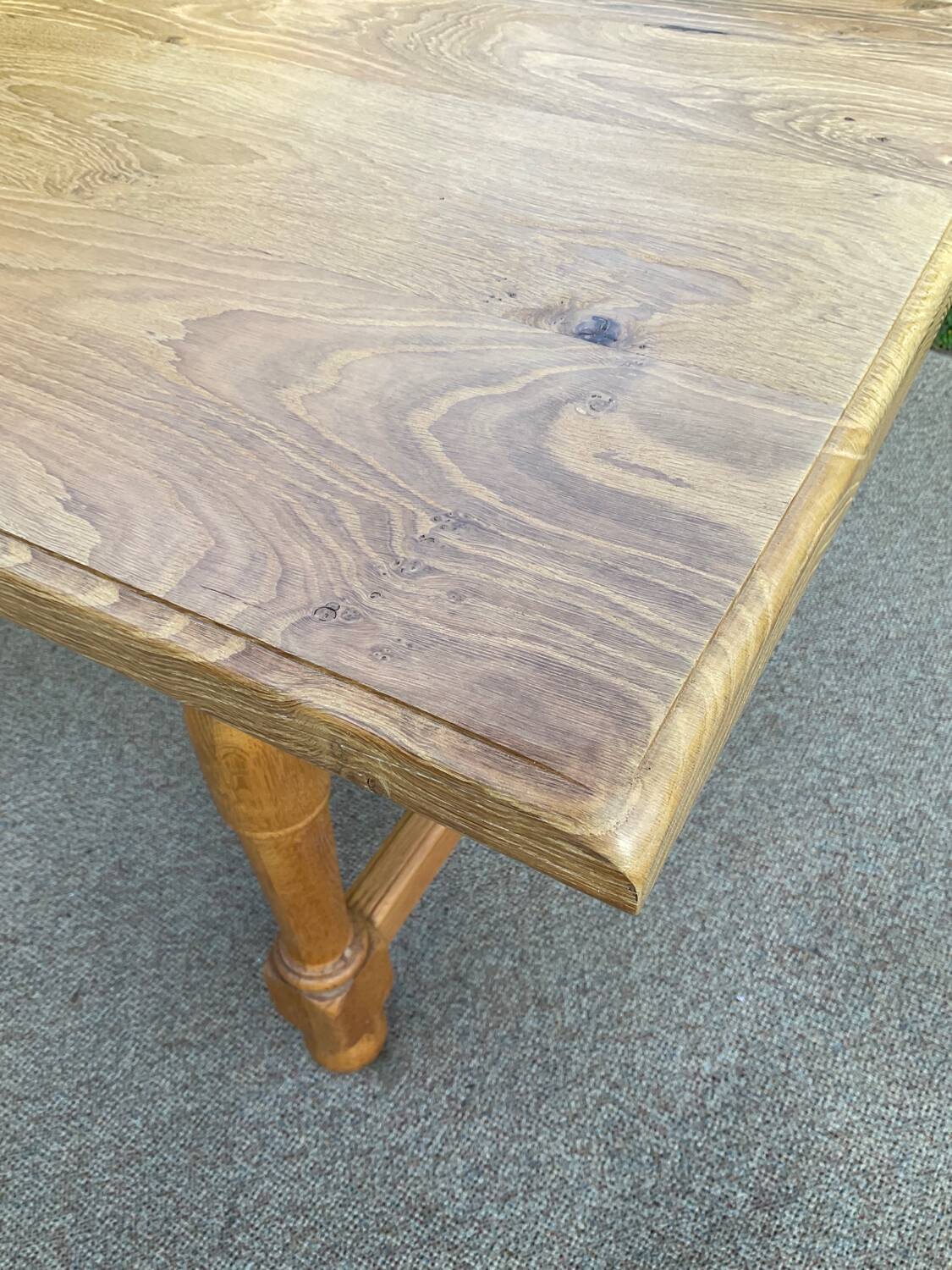 Solid oak farmhouse table