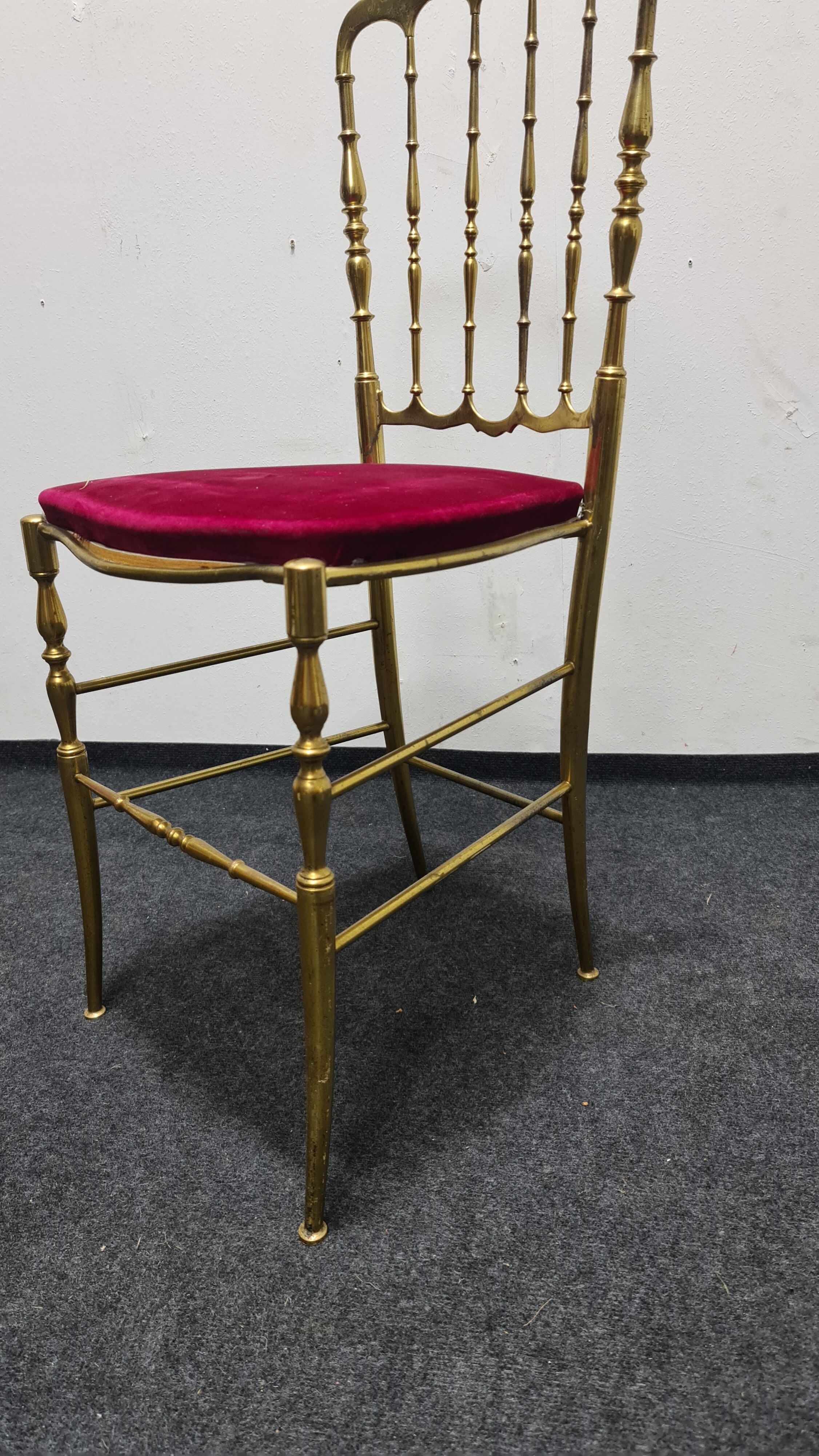 Vintage brass Chiavari chair