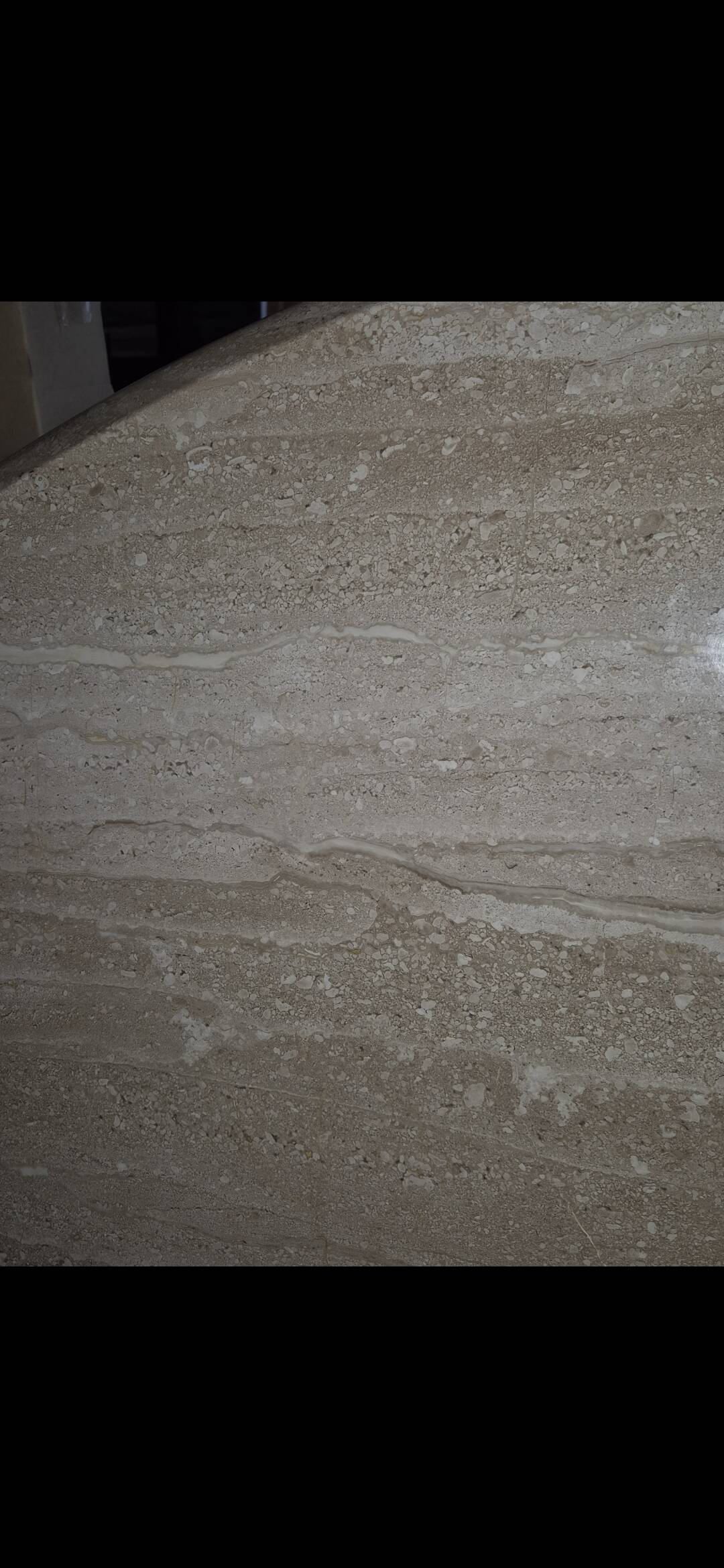 1970s travertine dining table