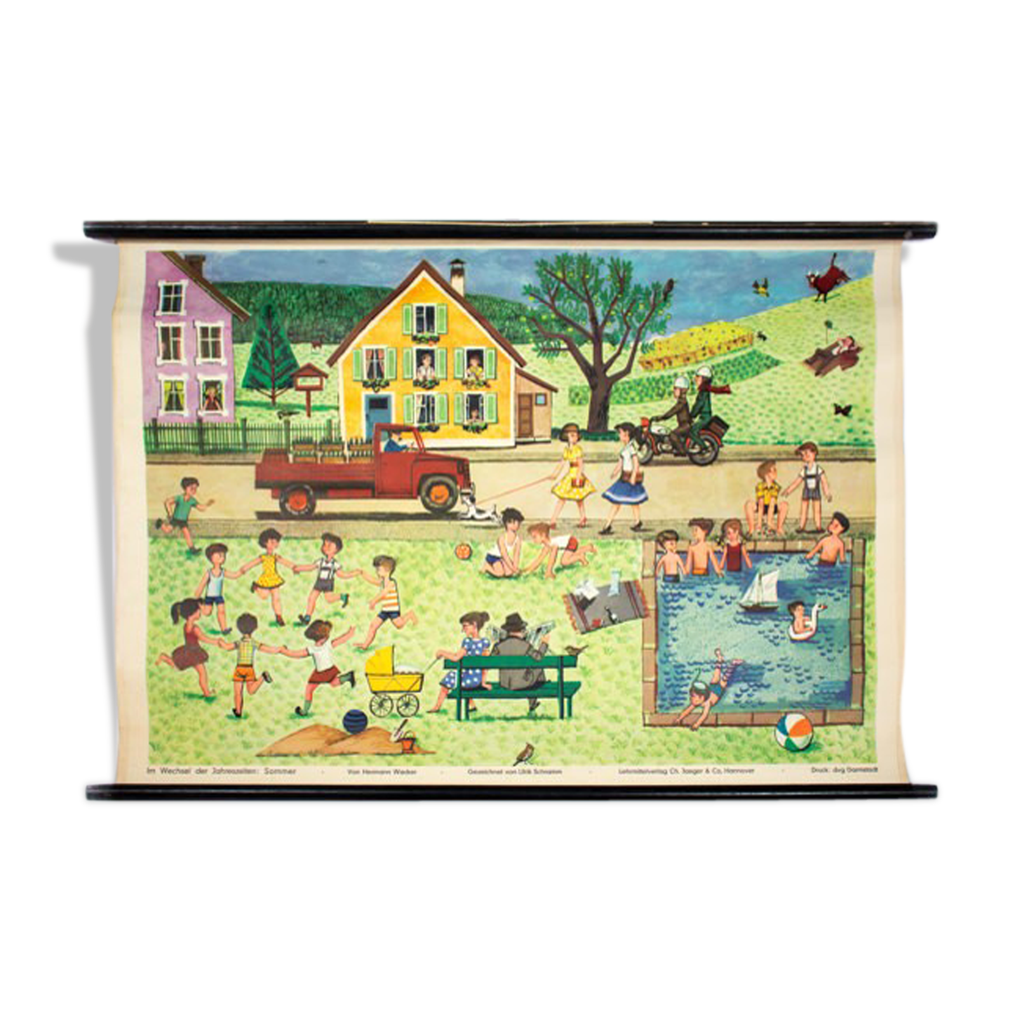 Displays "School" wall graphic was by Hermann Wacker and Ulrik Schramm 1968