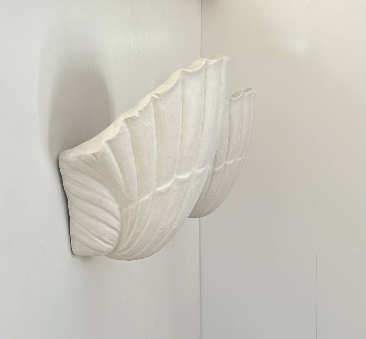 Pair of vintage plaster sconces