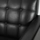 Swedish AB Futura teak and faux leather armchair