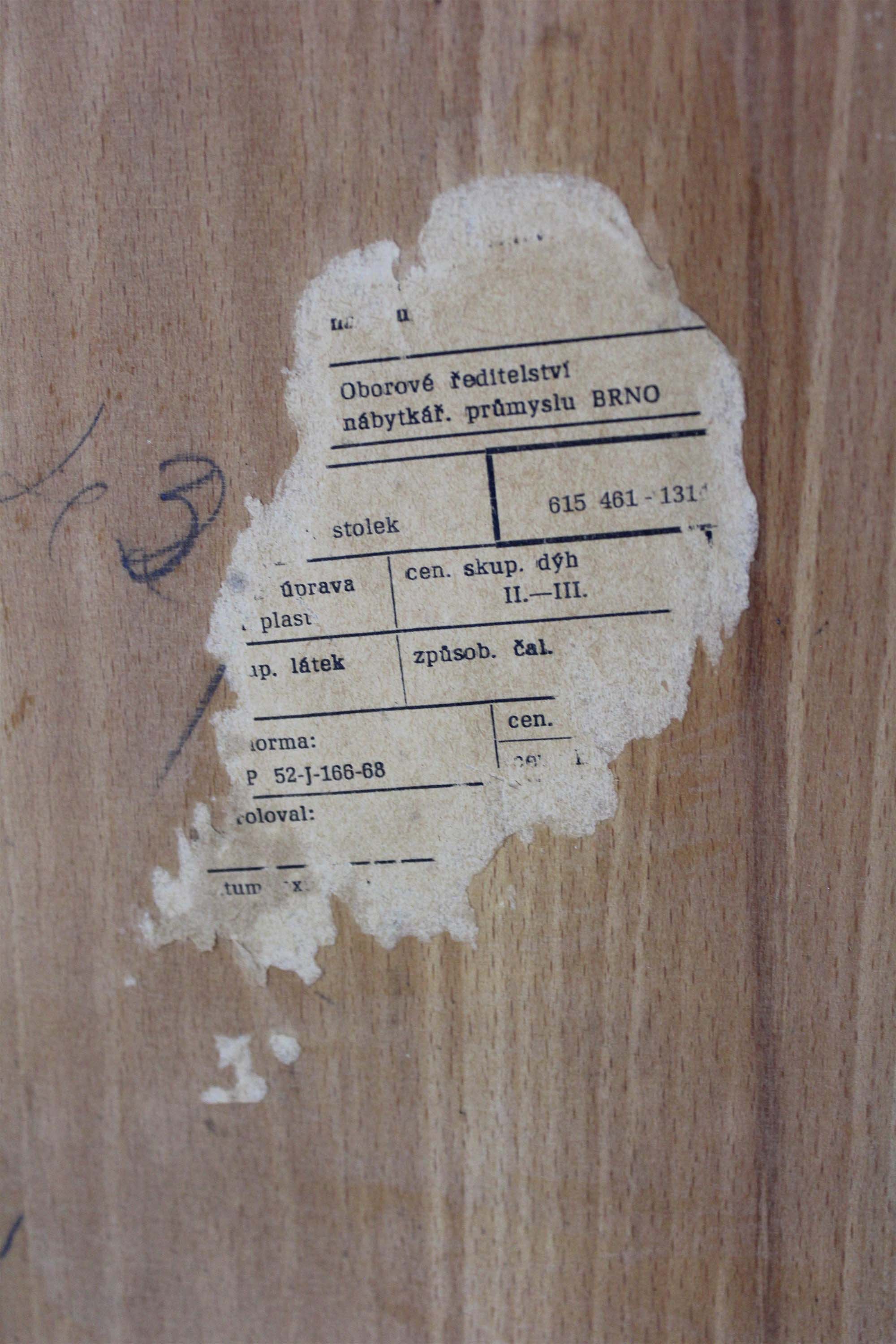 Glass top coffee table from Jitona, 1960