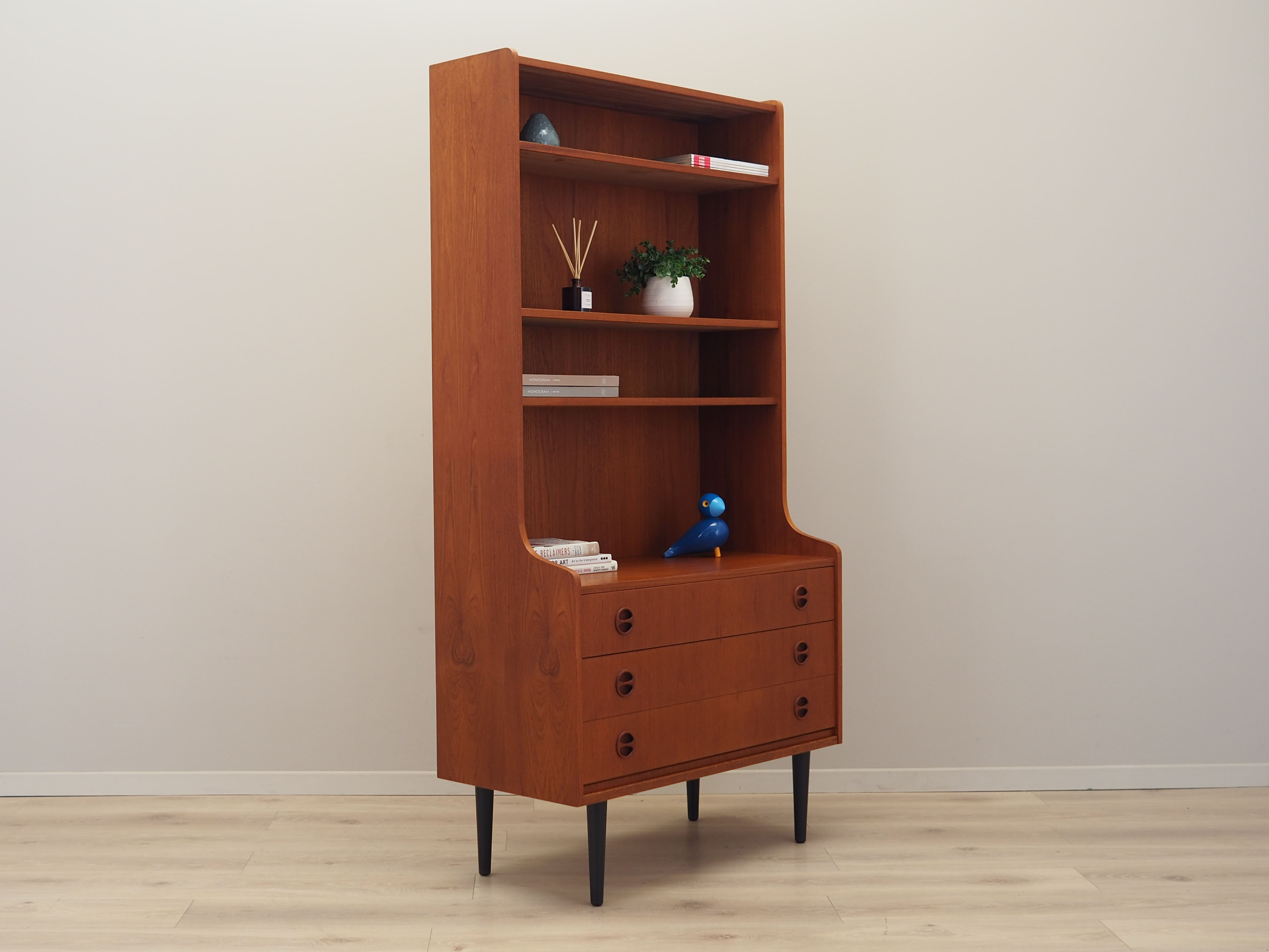 Teak bookcase, Danish design, 1970s, production: Denmark
