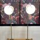 Pair of large modulable industrial lamps 1950.