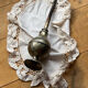 Oriental sprinkler in silver metal and brass