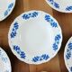 6 assiettes creuses Boch feuilles de chêne