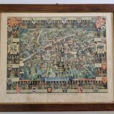 Historical Panorama of the University of Cambridge, Printed in Great Britain, 76 x 61 cm