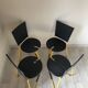 Chaises  terna par Seccose design 1985 Gaspare Cairoli