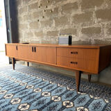 Vintage Scandinavian teak sideboard, 1960.