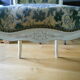 Louis XV-style convertible armchair lined with velvet effect