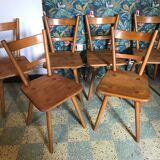 Set of 6 chairs Adolf Schneck 1940
