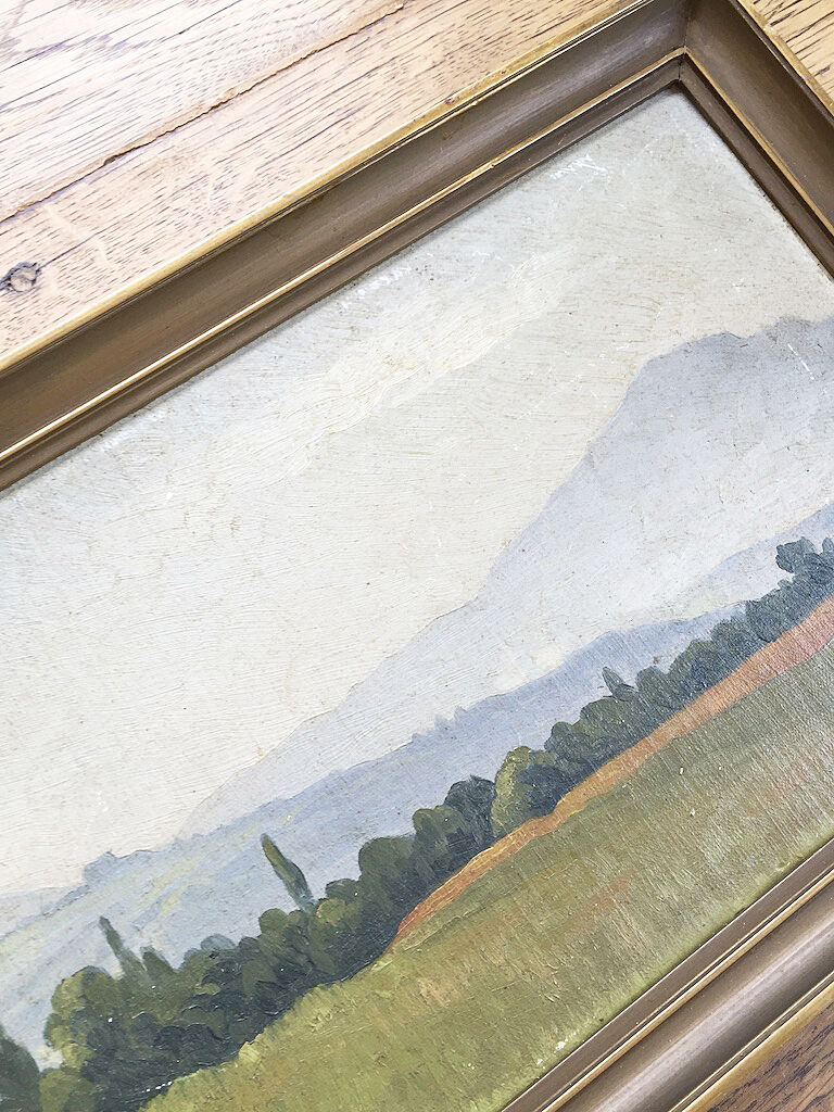 Old oil painting 1917