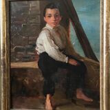Portrait child oil on canvas 20th