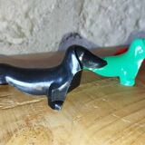 Series of dog knife rests – 1970s – Vallauris / Danone style – Vi