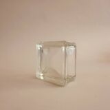 Vintage square glass empty pocket