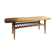 Table basse en bois blond des années 1960
