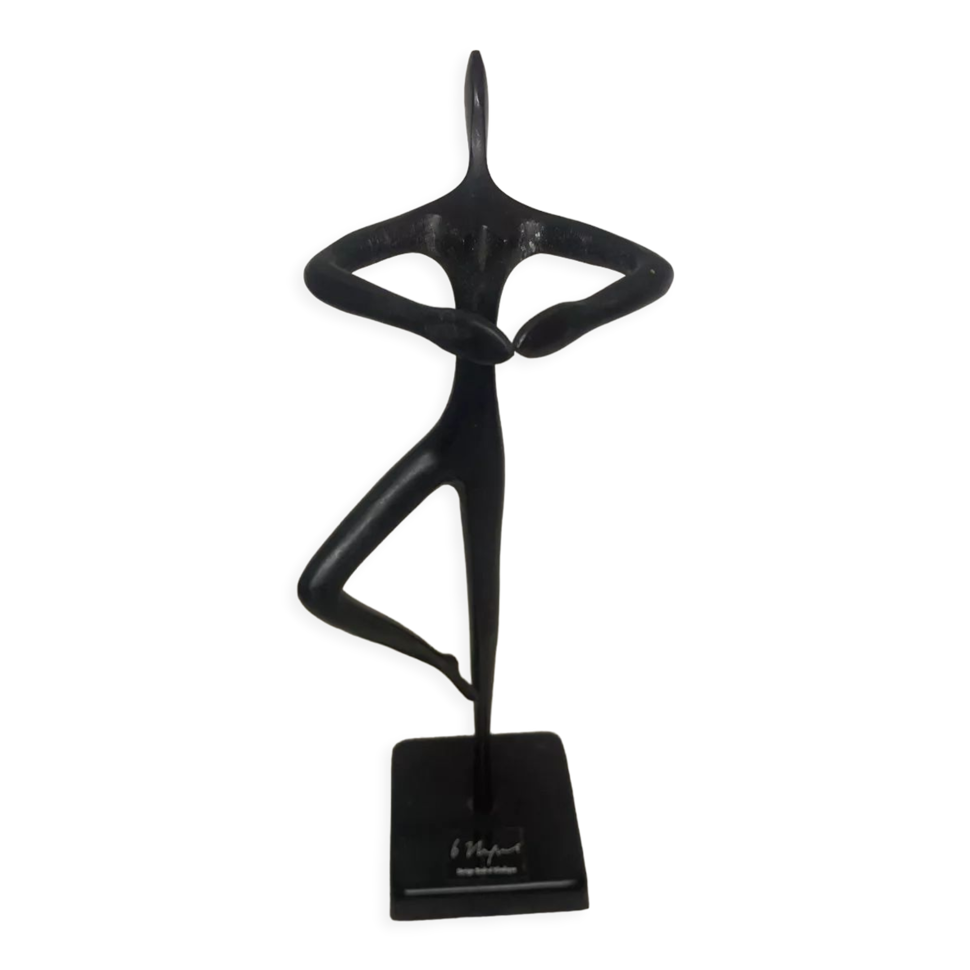 Bronze abstract ballerina statue Bodrul Khalique