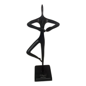 Bronze abstract ballerina statue Bodrul Khalique