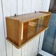 Rattan glazed shelf vintage design storage