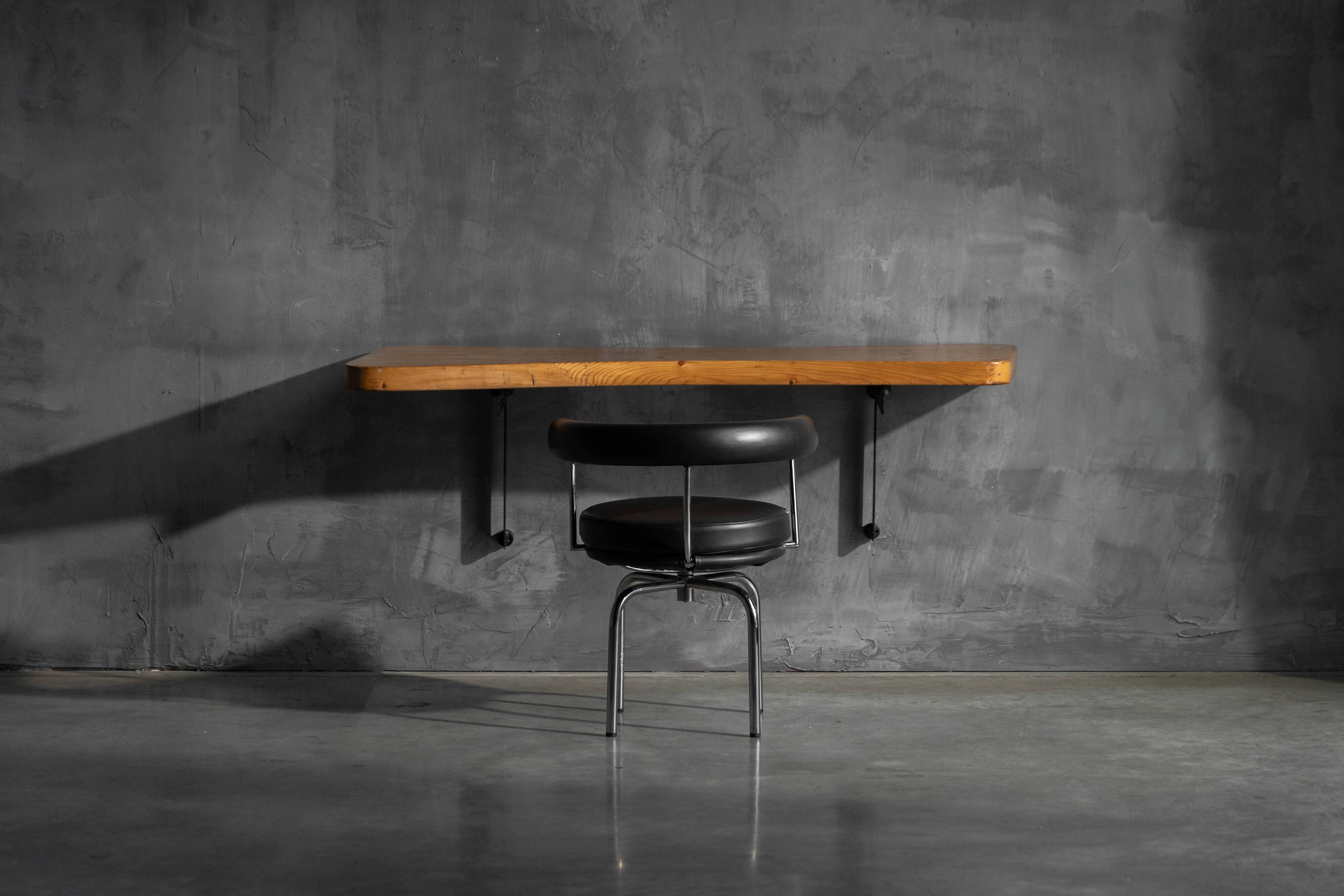 Wall-mounted console table by Charlotte Perriand, France, 1950s