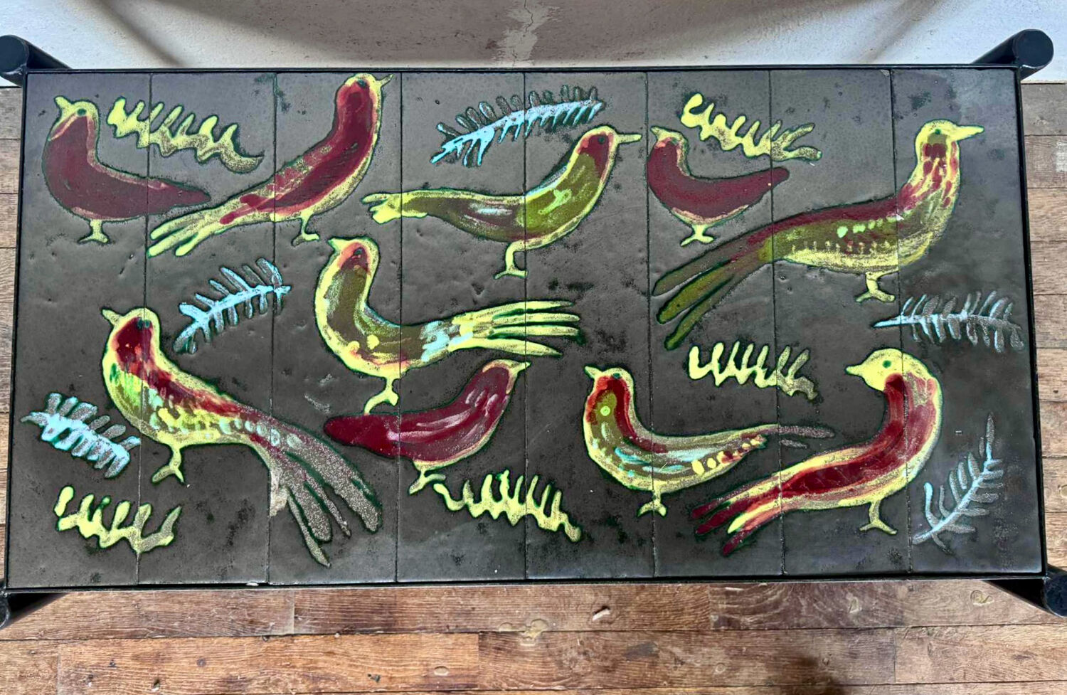 Jacques adnet and guidette carbonnel coffee table 1950