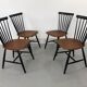Swedish Teak Chairs by S. E. Fryklund for Hagafors, 1960s, Set of 4