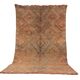 Peach Vintage Moroccan Rug 186 x 329 cm, Berber Wool Rug, Handmade Boho Rug