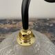 Applique art d’éco en verre ciselé électrifiée à neuf