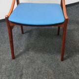 A set of 6 Vintage Danish design dining chairs by Vestervig Eriksen