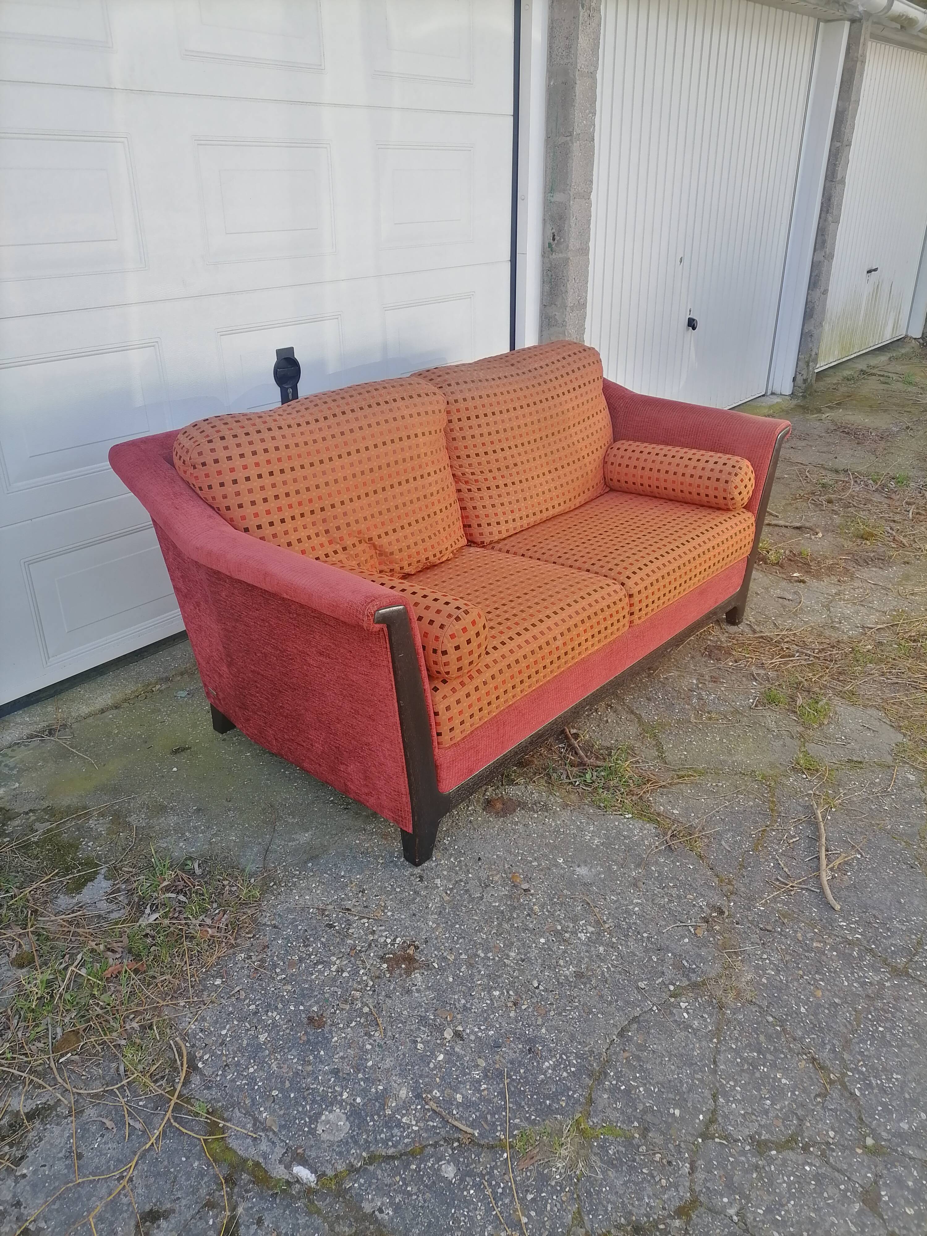 Old armchair sofa burov vintage velvet