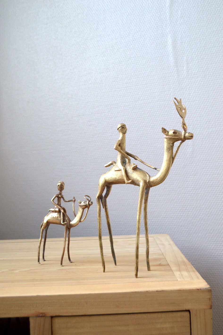 Ancient African brass statuettes