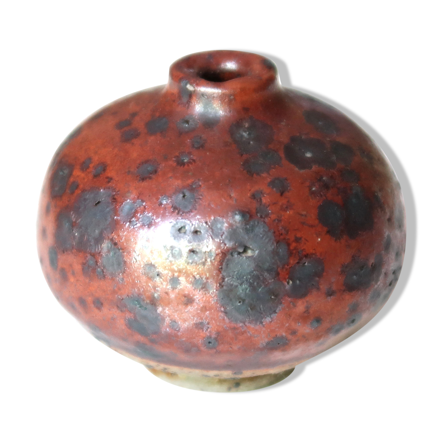 Pyrity sandstone ball vase, 70s