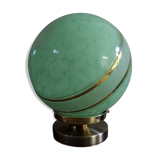 Green art-deco lamp