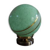 Green art-deco lamp