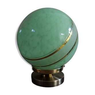 Green art-deco lamp