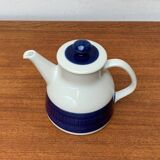 Coffee pot from the Koka Bleu series, Blau, Bla Swedish mid-century by Hertha Bengtson for Rörstrand, 1950s.