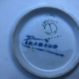 Vase art deco decoration with wisteria signed camille tharaud