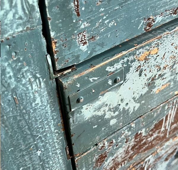 Etabli peint à tiroirs