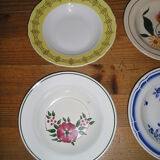 Set of 12 different hollow plates