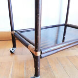 Rattan and smoked glass rolling service