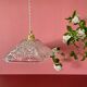 Vintage molded glass lampshade pendant lamp