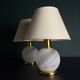 Vintage Murano glass table lamps, Italy, 1970s, set of 2