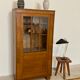 Small vintage art deco oak bookcase