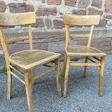 Pair of chairs bistro baumann French bistro chair vintage