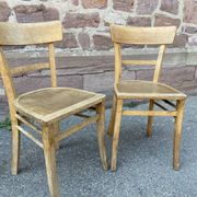 Pair of chairs bistro baumann French bistro chair vintage