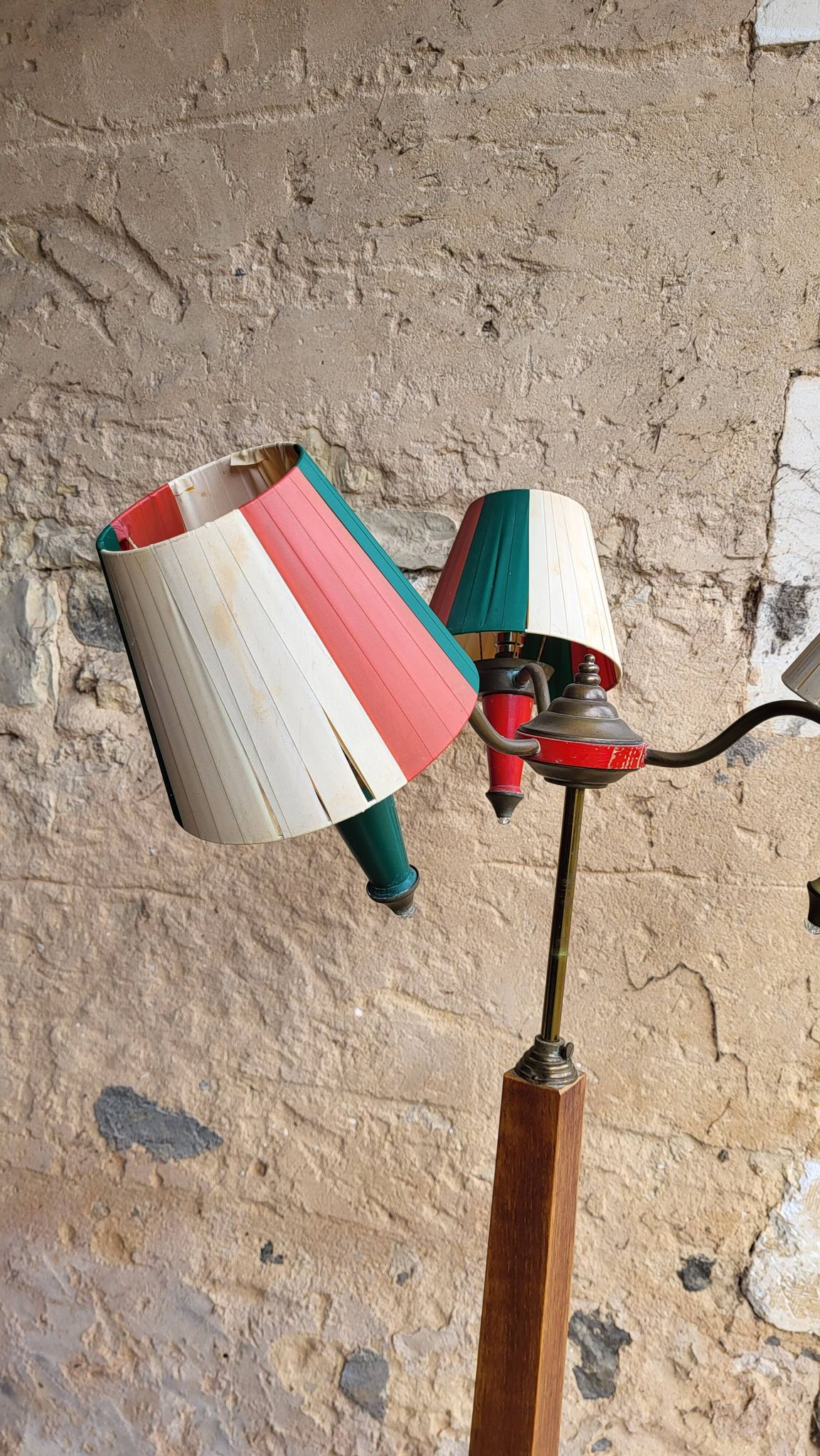 Lampadaire tablette 3 feux vintage années 50