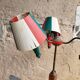 Lampadaire tablette 3 feux vintage années 50