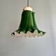 Suspension in green opaline with a scalloped edge, Peill & Putzler, 1970
