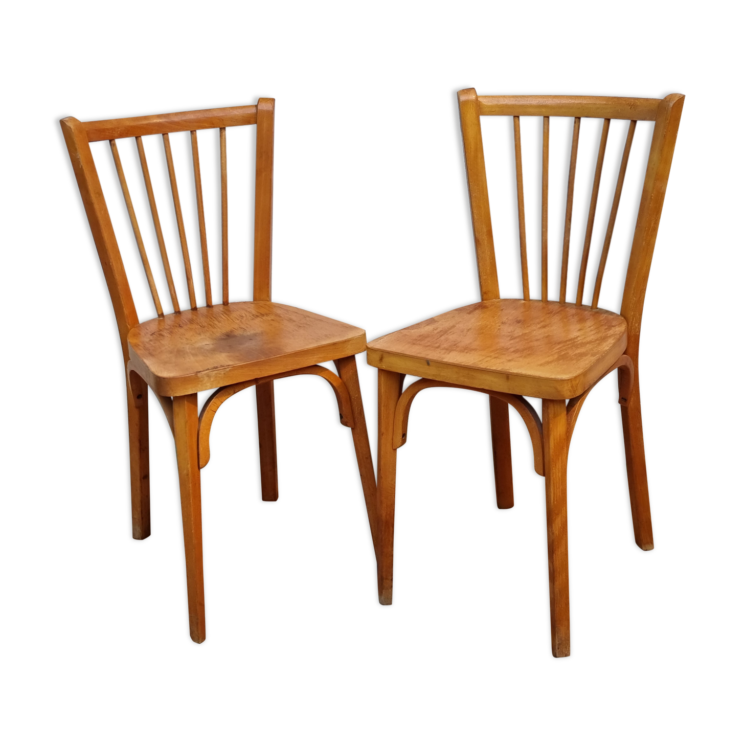 Pair of bistro chairs "Baumann" from the 50/60s